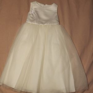Ivory flower girl dress